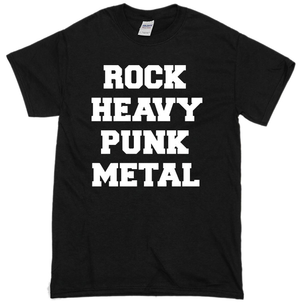 rock heavy punk metal tshirt
