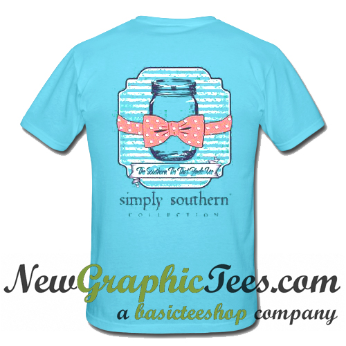 Simply Southern Mason Jar T Shirt Back