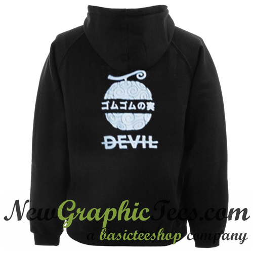 One Piece Not Devil Fruit Hoodie Back