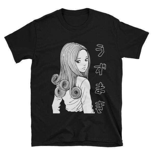 Junji Ito Uzumaki T-shirt - newgraphictees.com Junji Ito Uzumaki T-shirt