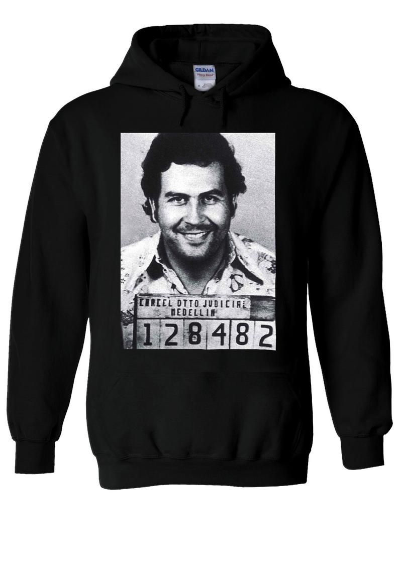 Mugshot Cocaine Pablo Escobar Hoodie - newgraphictees.com Mugshot ...