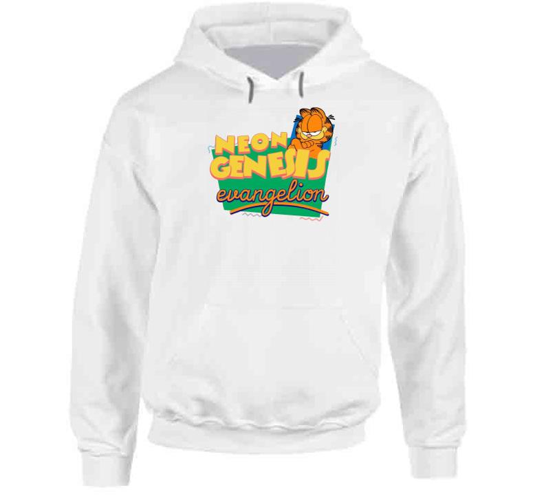 Neon Genesis Evangelion Garfield Parody Hoodie - newgraphictees.com