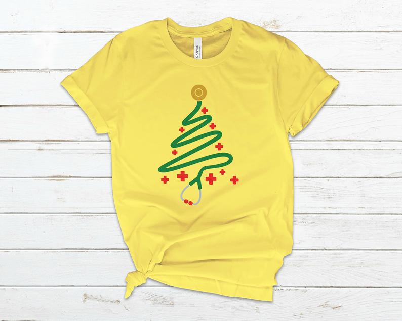 Health Care Christmas tree T Shirt Health Care